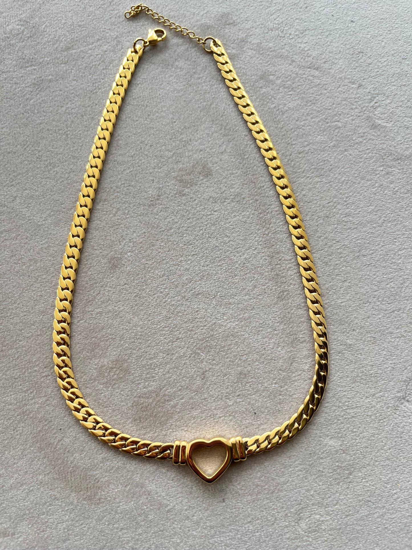Gold Love Heart Necklace
