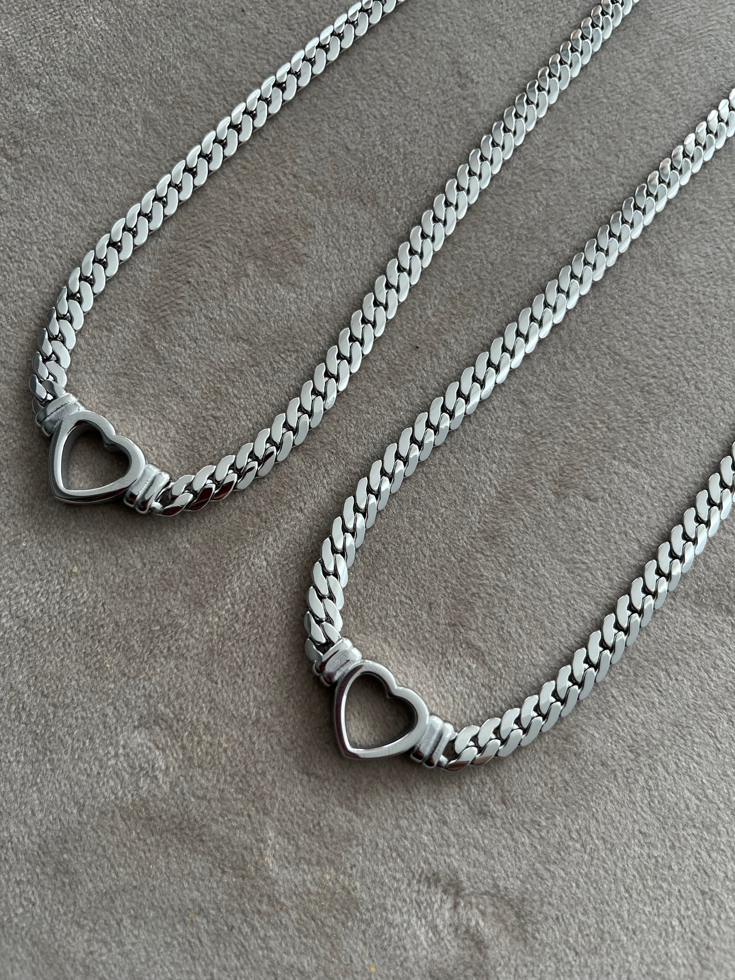 Silver Love Heart Necklace