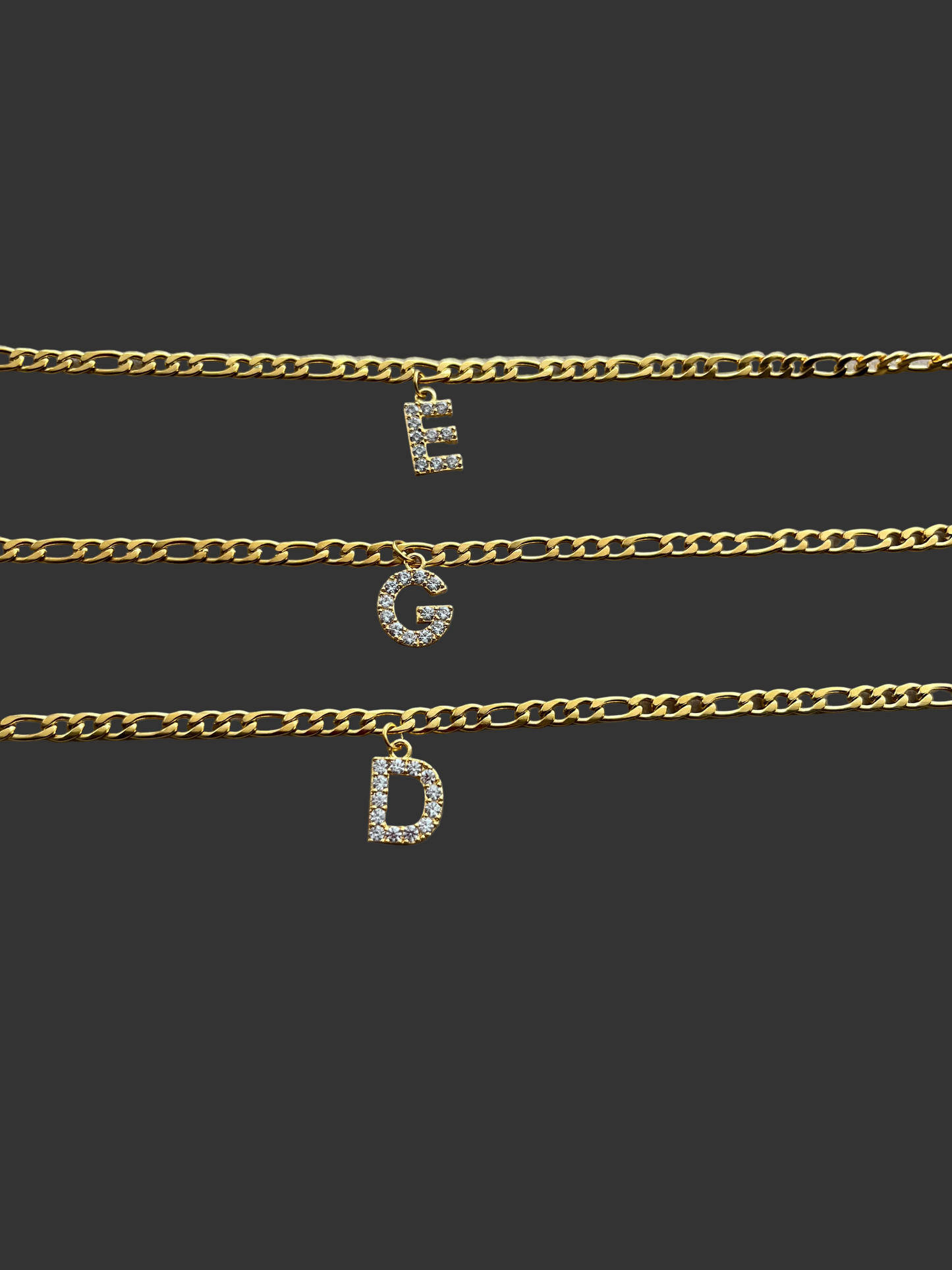 Maya Crystal Initial Anklet