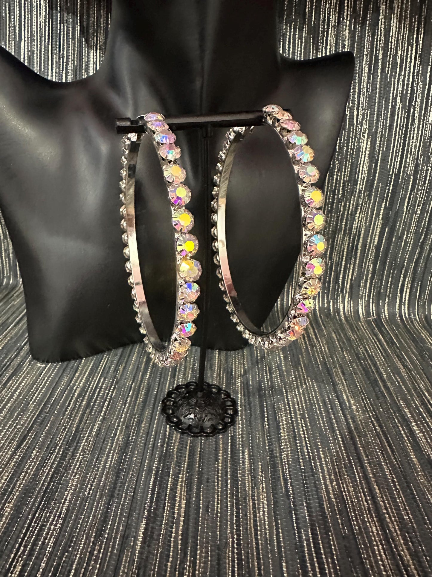 Nina Multiple Stoned Hoop earrings