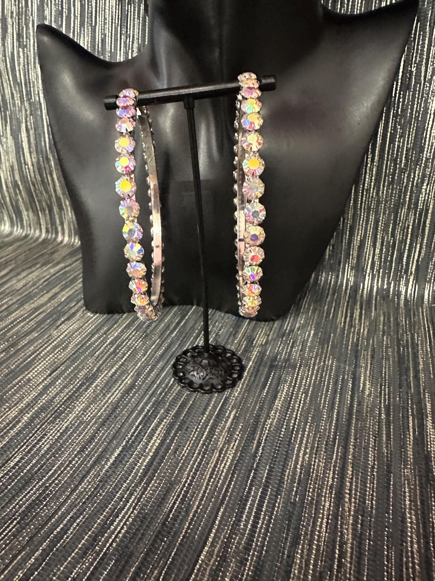 Nina Multiple Stoned Hoop earrings