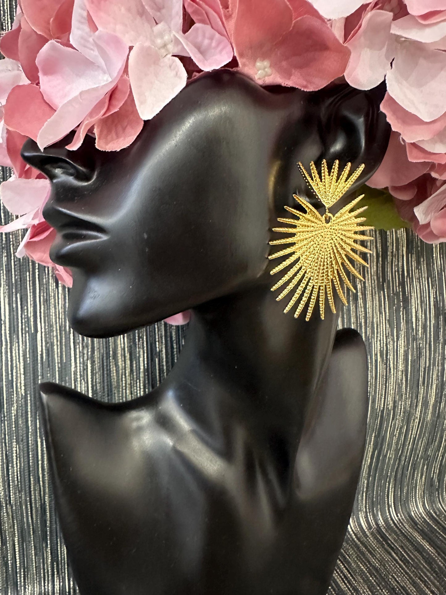 2 Tiered Spiky earrings
