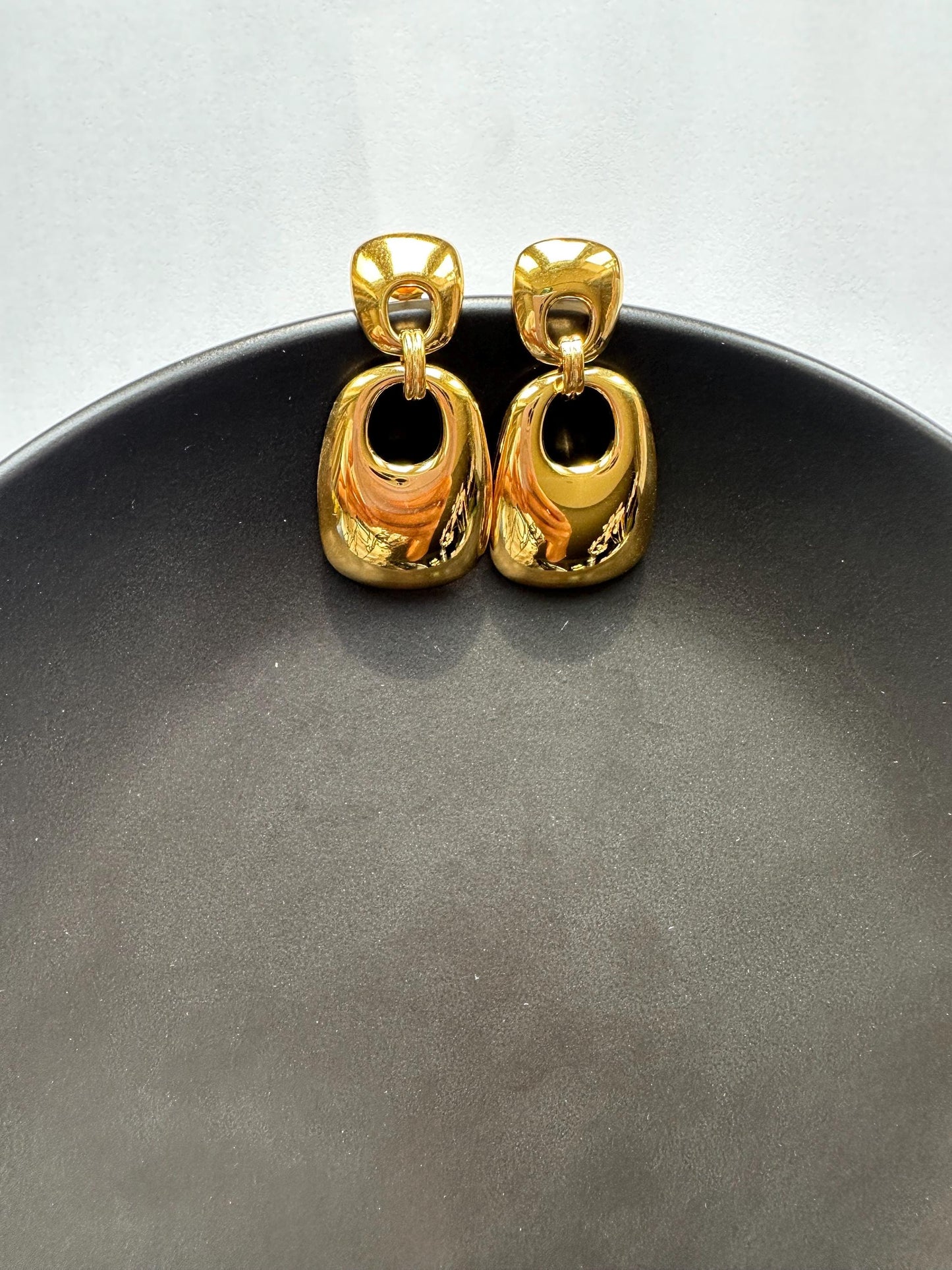 Round Hole Drop earrings