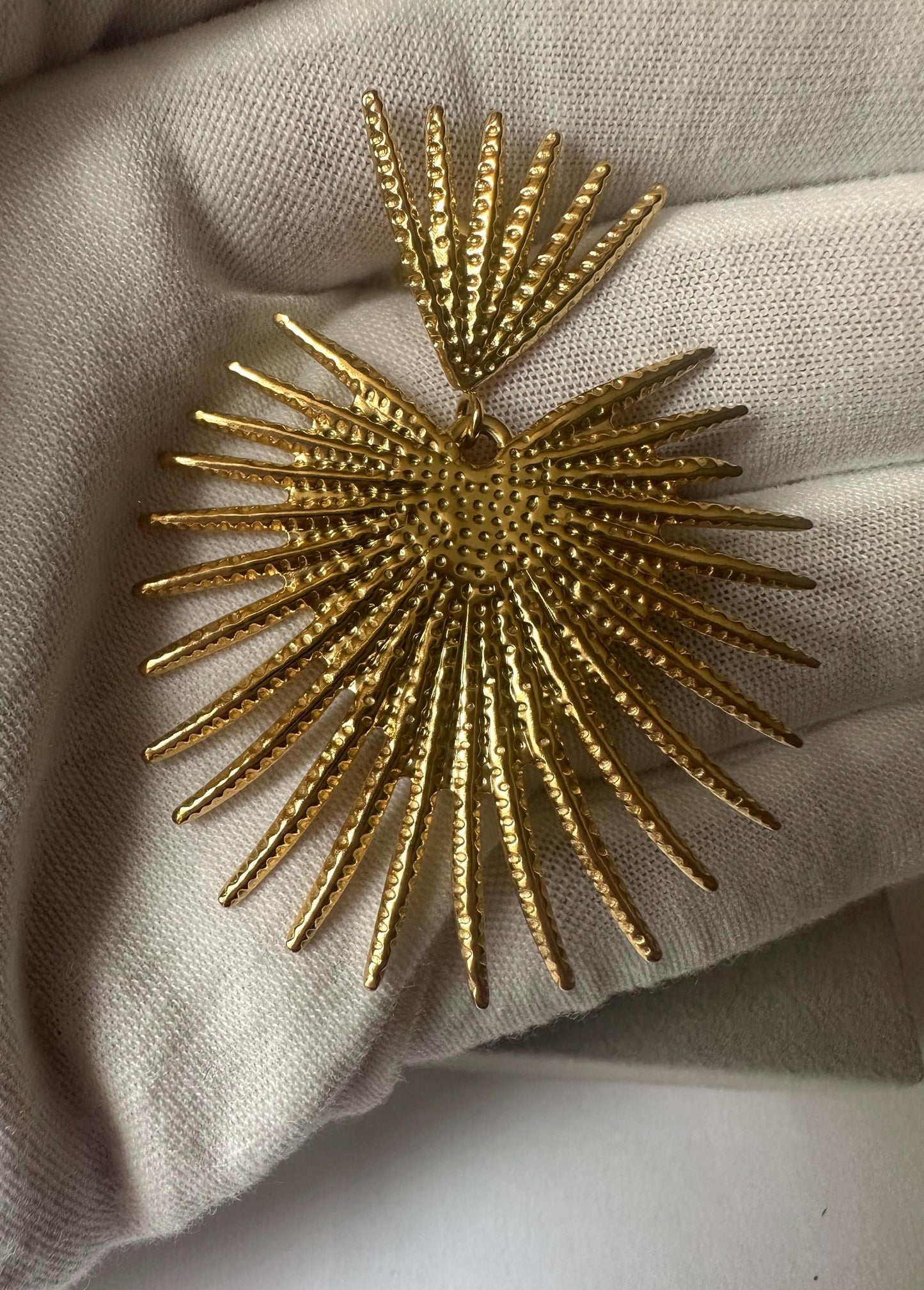 2 Tiered Spiky earrings