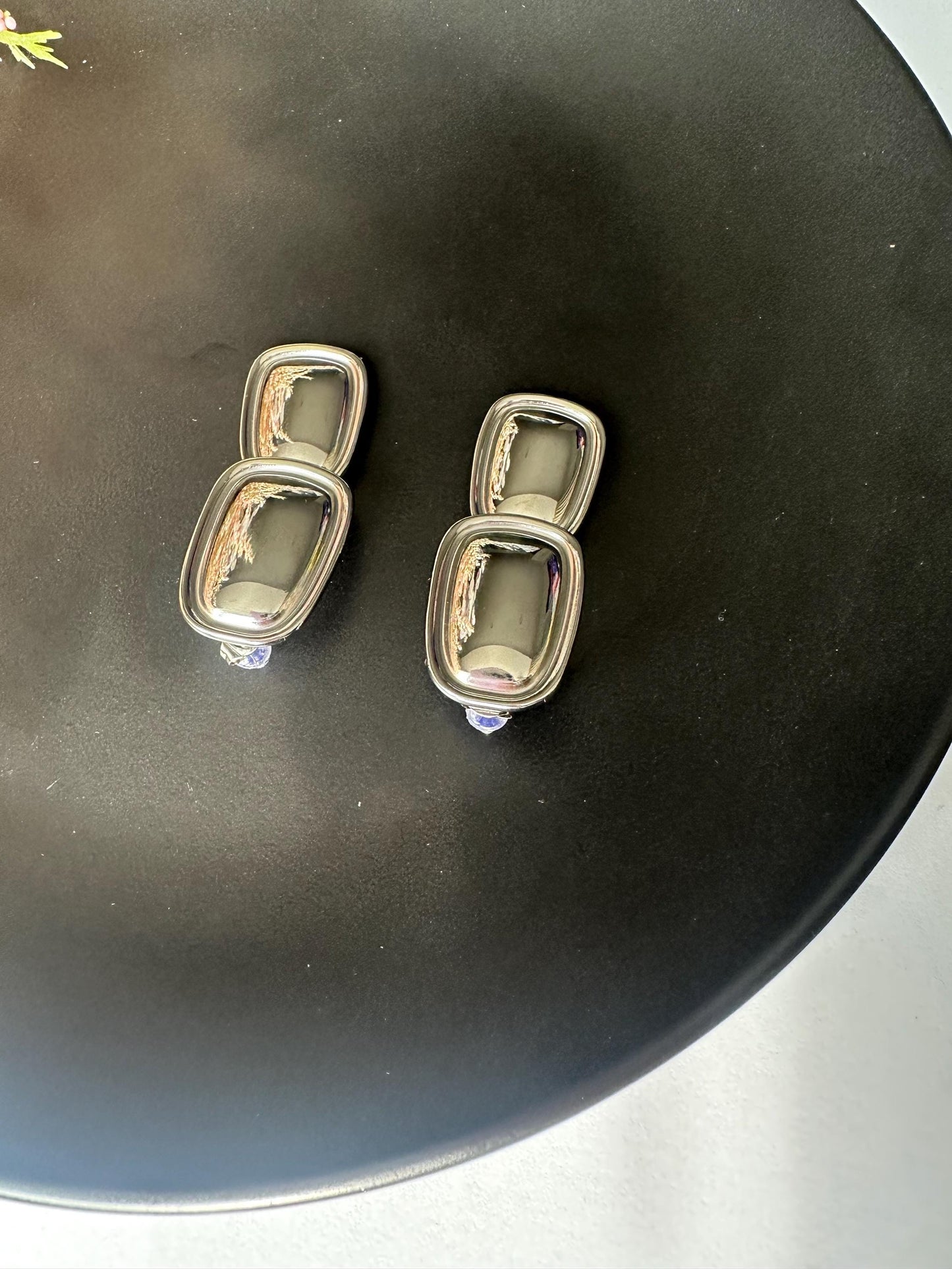 Silver Tiered Drop Dangle earrings