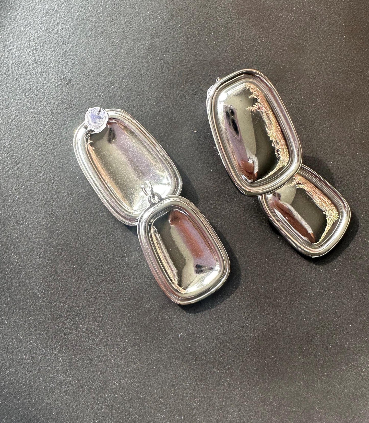 Silver Tiered Drop Dangle earrings