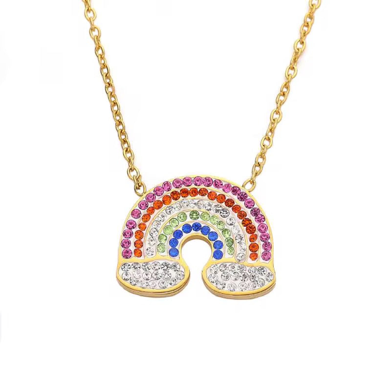 Rainbow Dainty Necklace