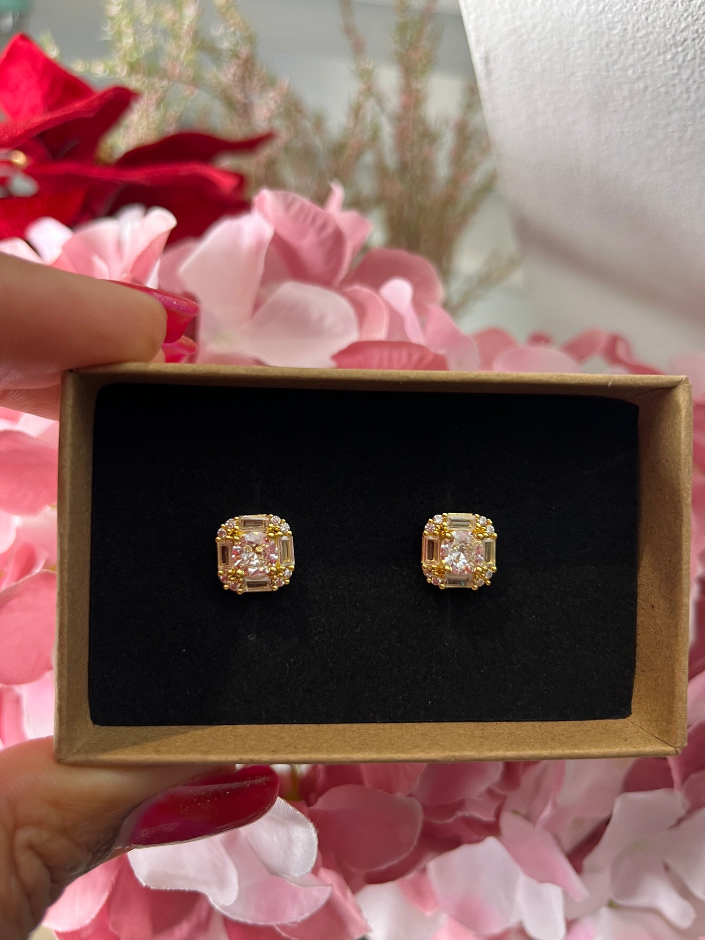 Raina Crystal Stud Earrings
