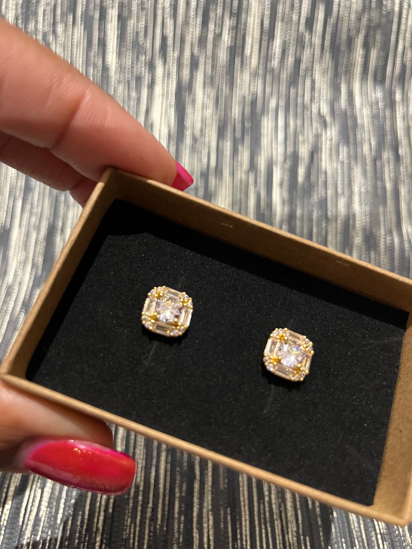 Raina Crystal Stud Earrings