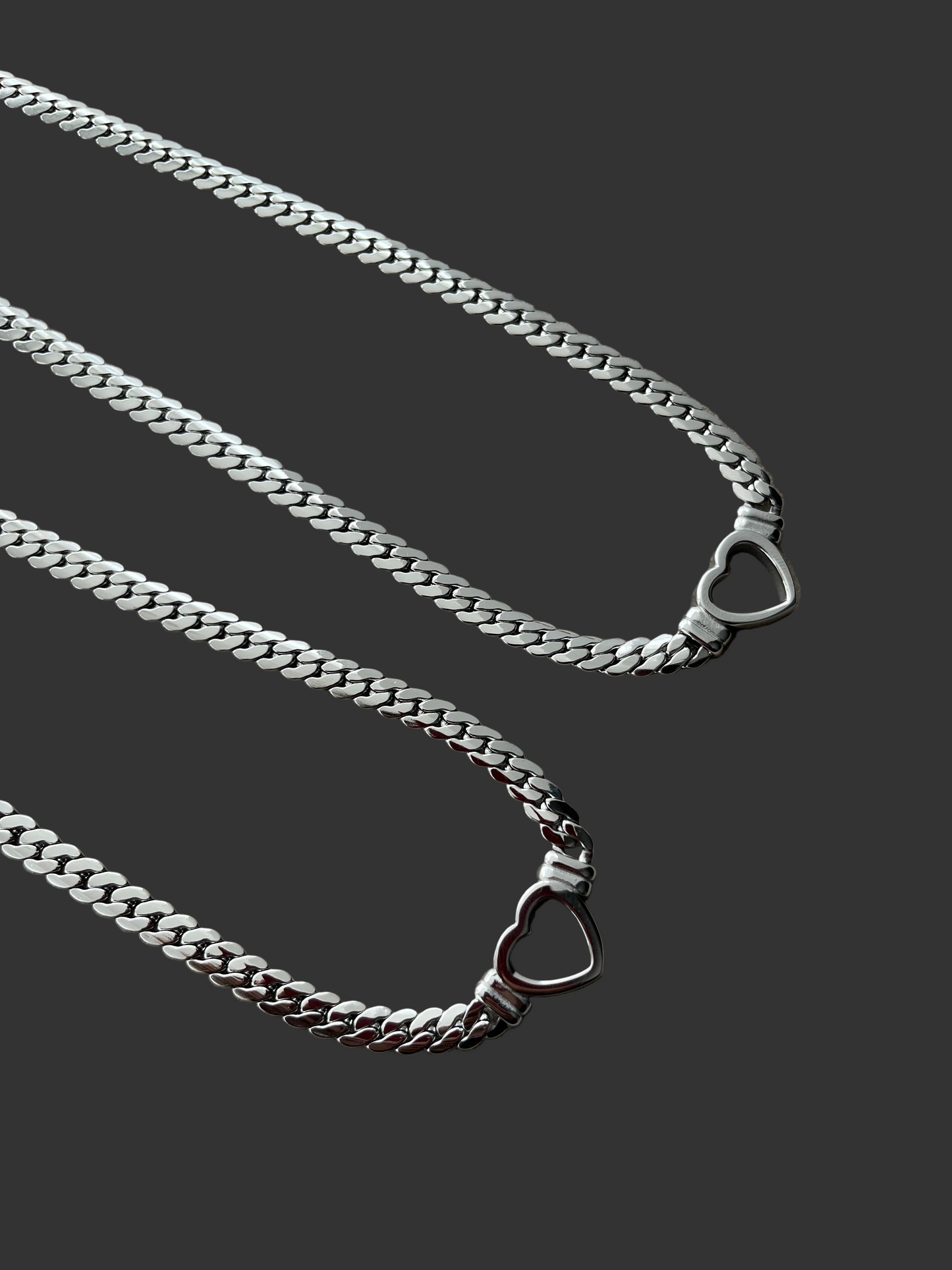 Silver Love Heart Necklace