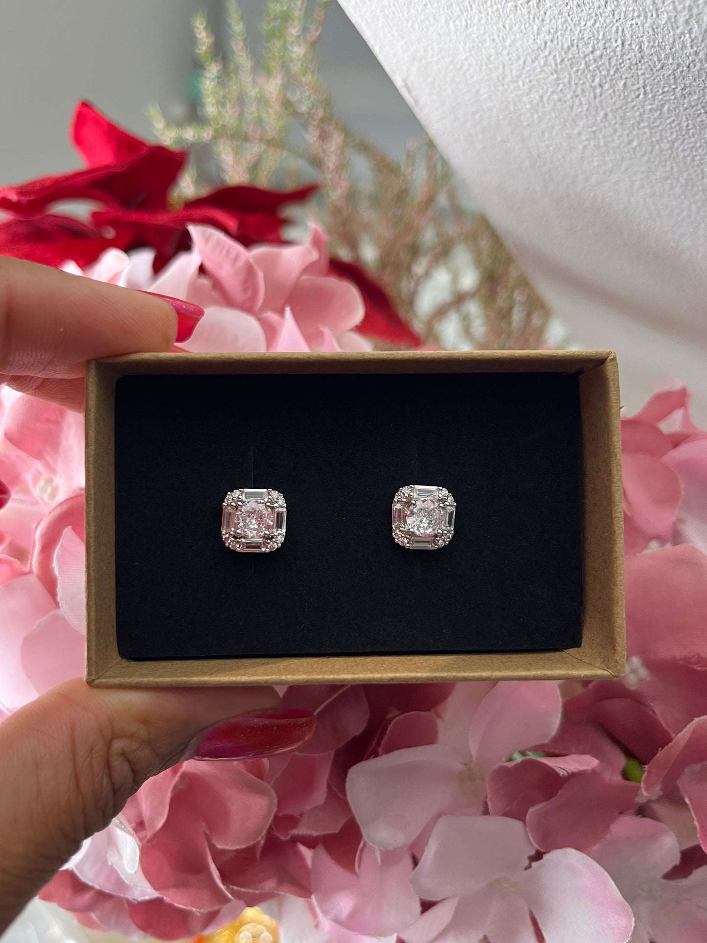 Raina Crystal Stud Earrings