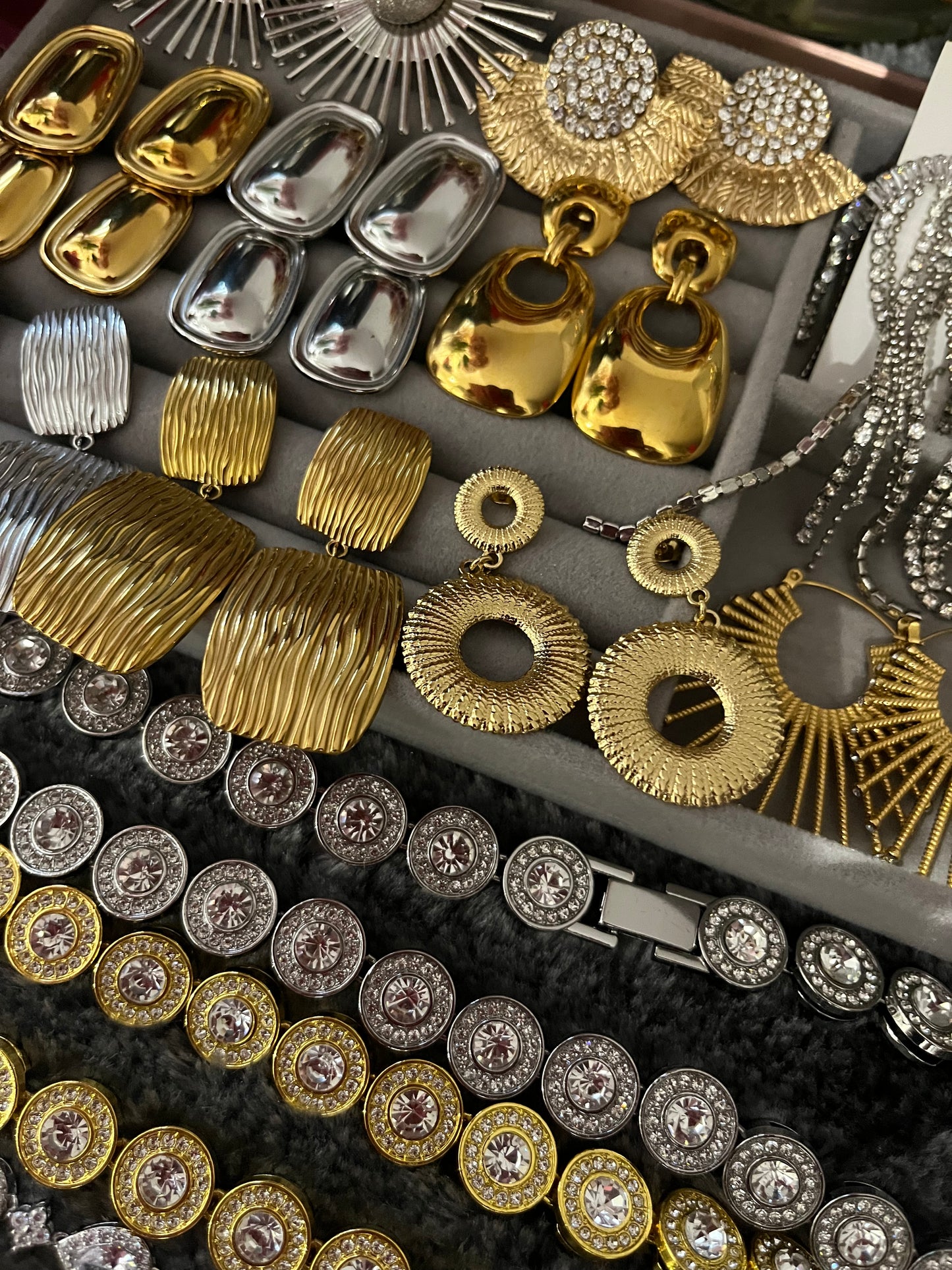 Earrings, Rings, Bracelets