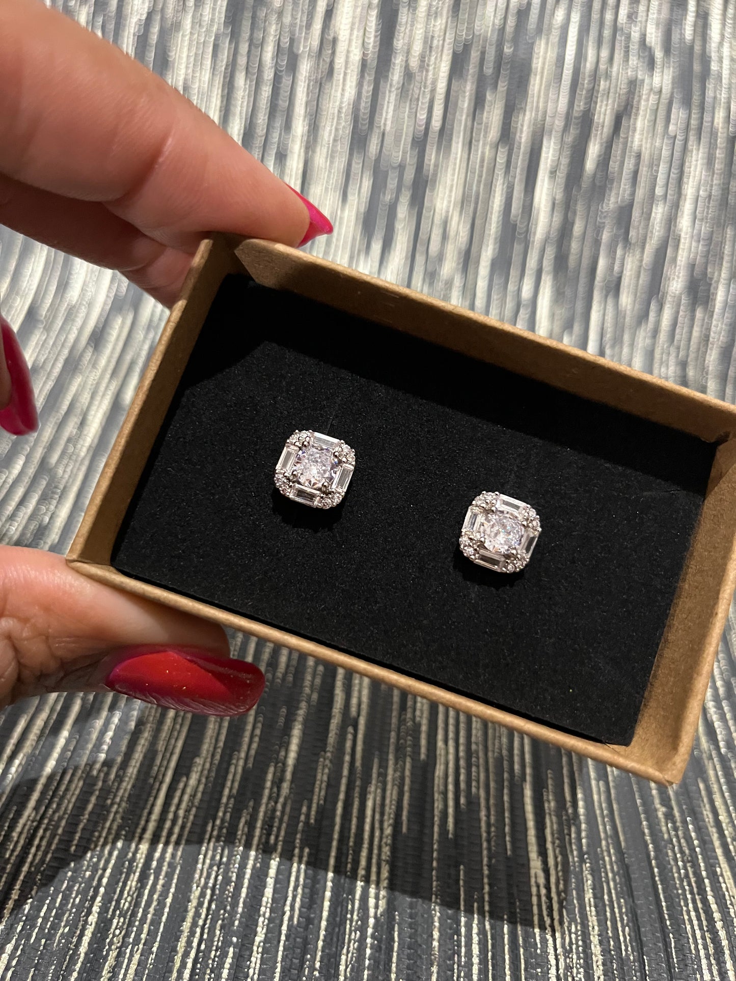 Raina Crystal Stud Earrings