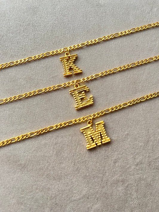 Tara Figaro Initial Anklet