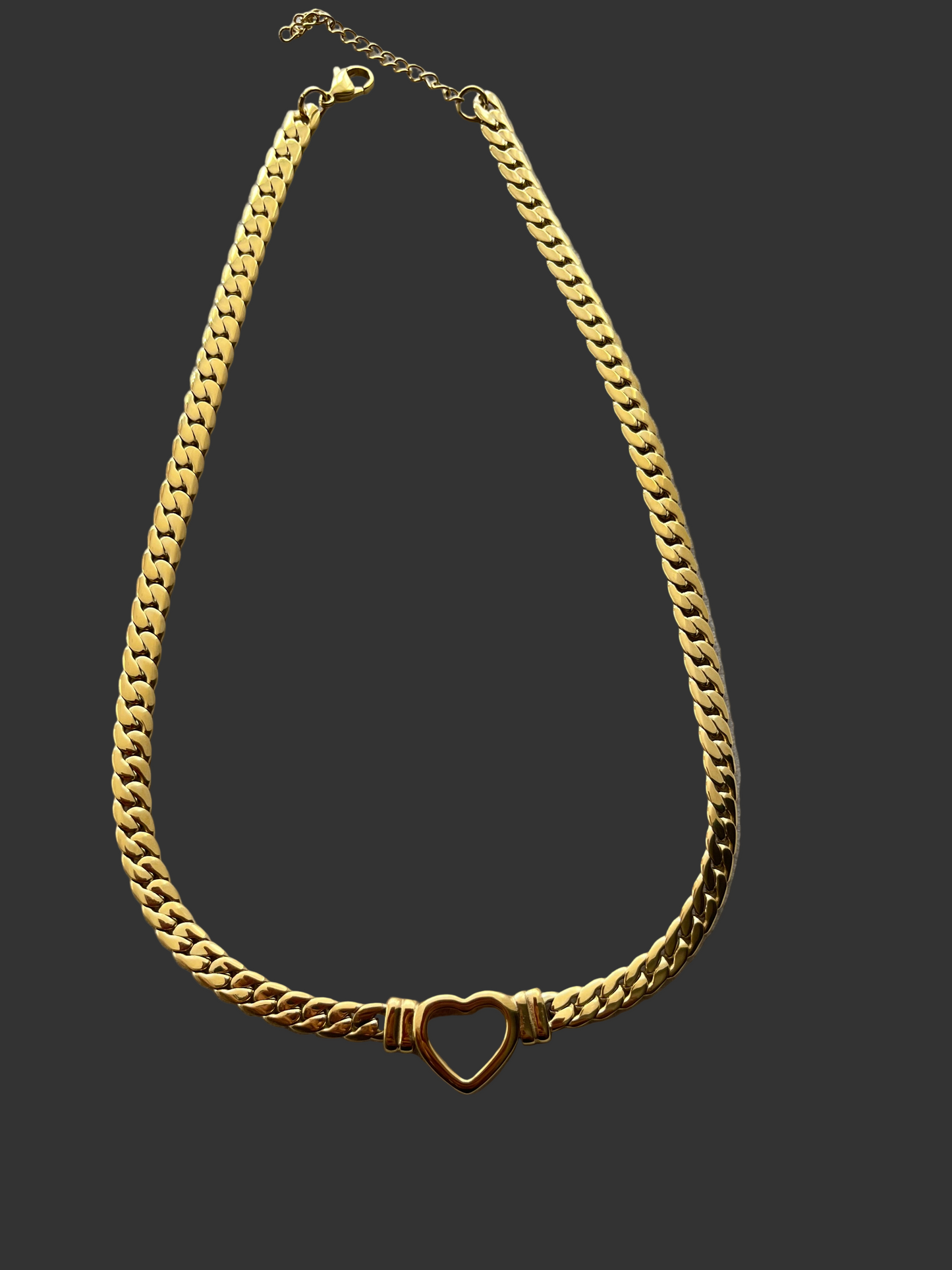 Gold Love Heart Necklace