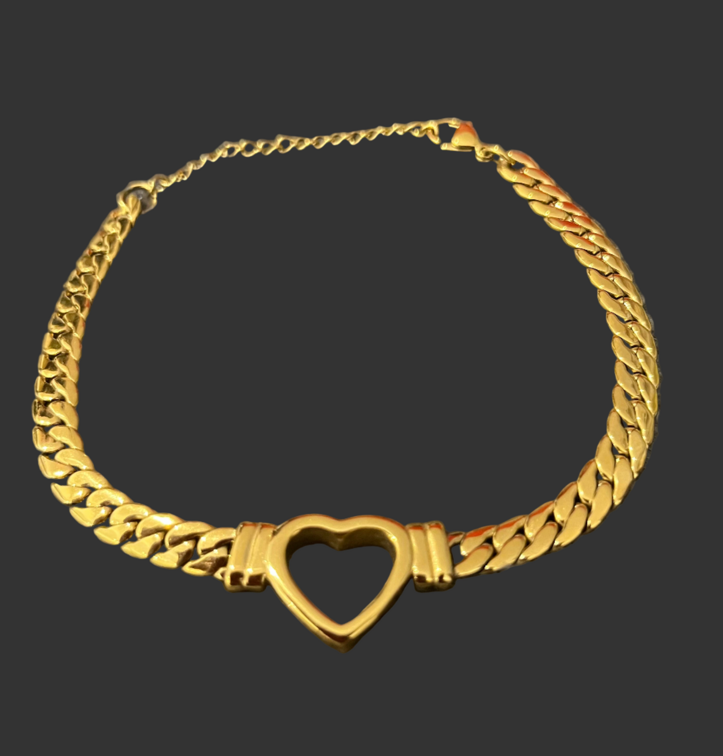 Gold Love Heart Bracelet