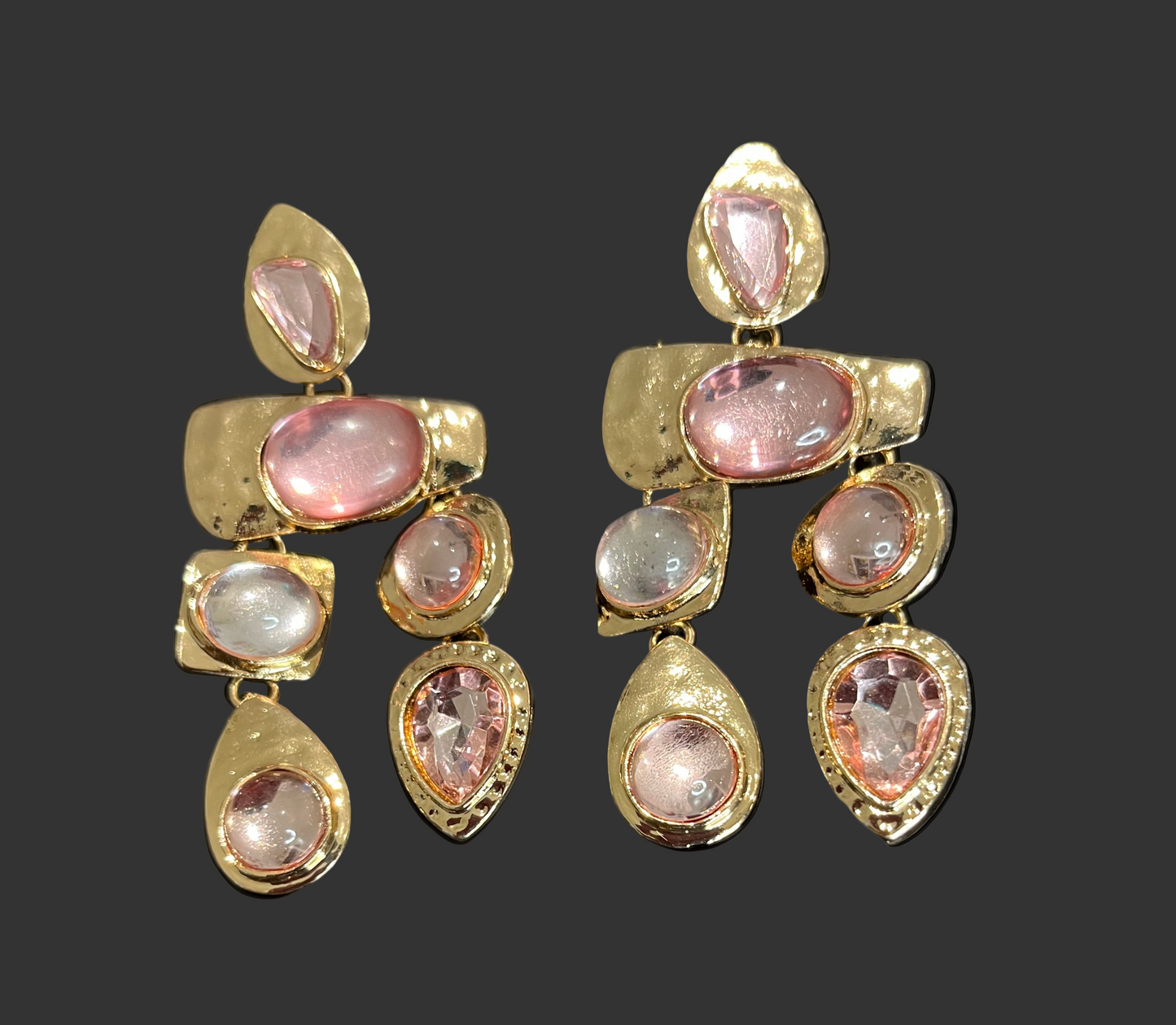 Rona Pink Dangle earrings