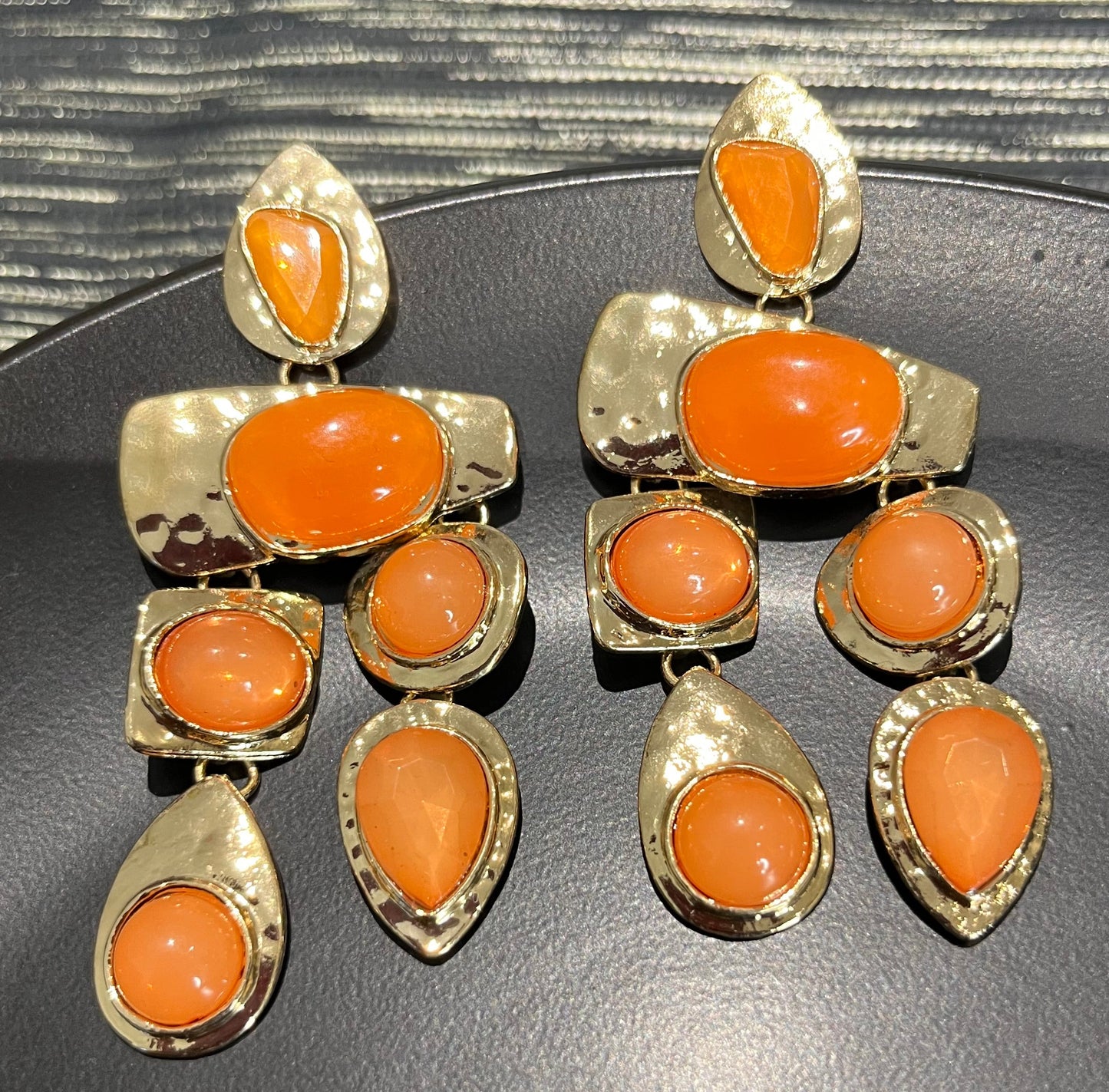 Rona Orange Dangle earrings