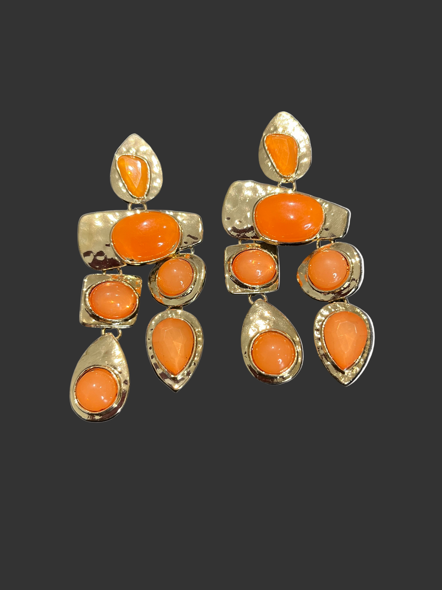 Rona Orange Dangle earrings