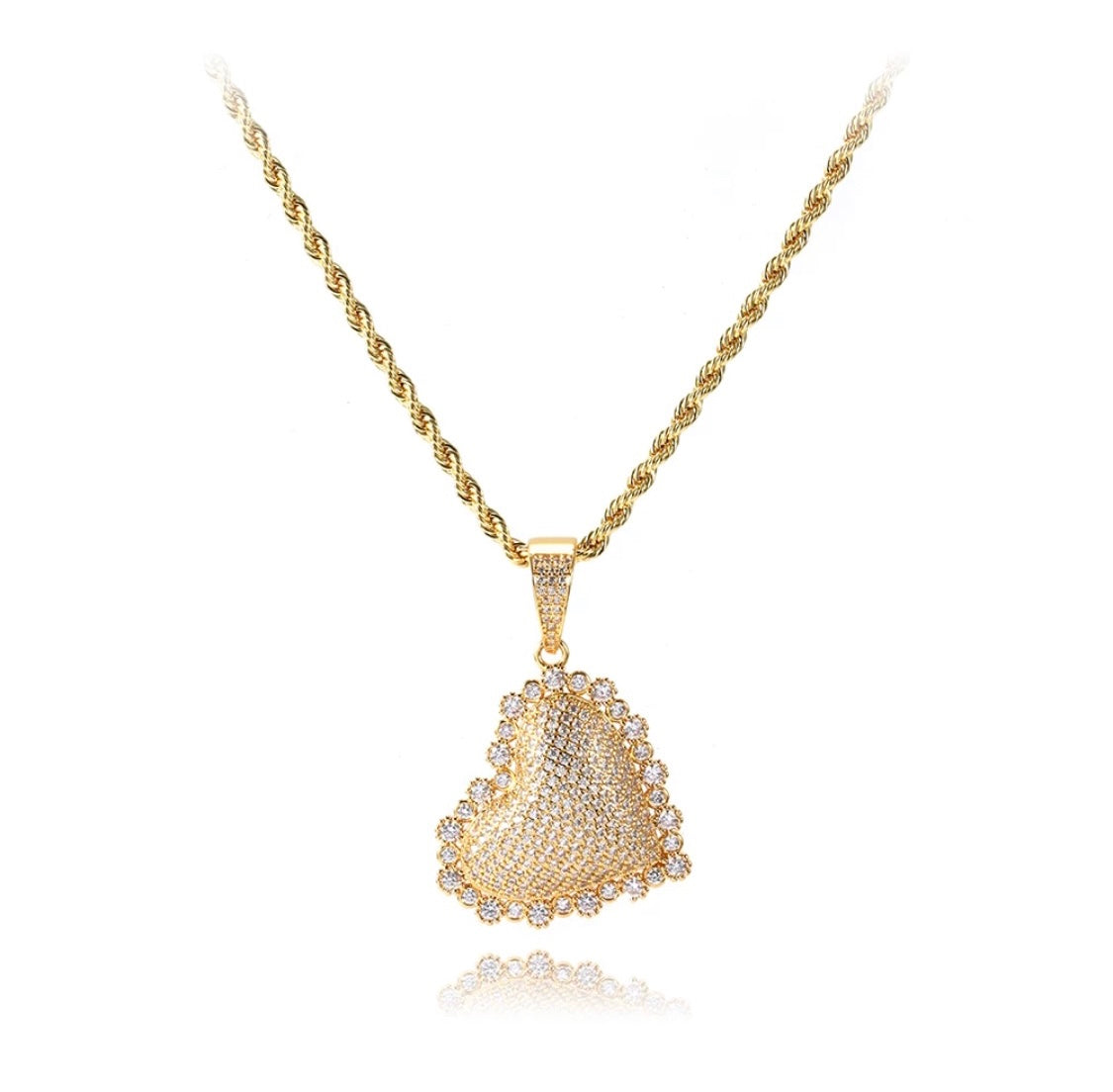 Sparkly Gold Pendant Necklace