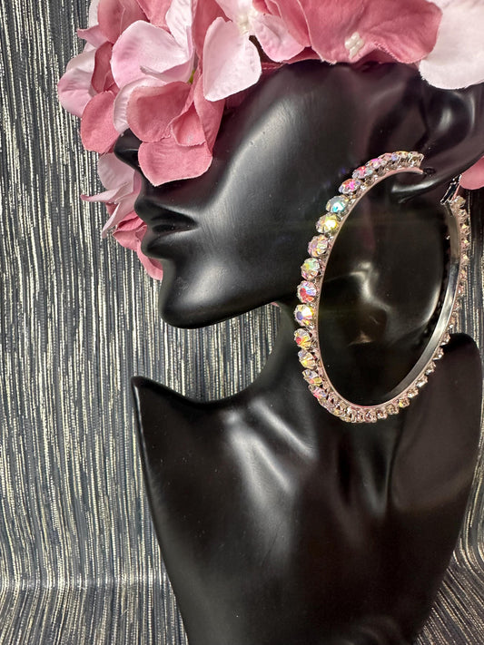 Nina Multiple Stoned Hoop earrings
