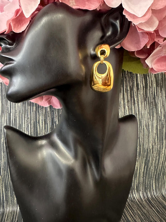 Round Hole Drop earrings