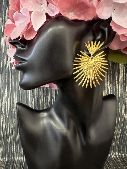 2 Tiered Spiky earrings